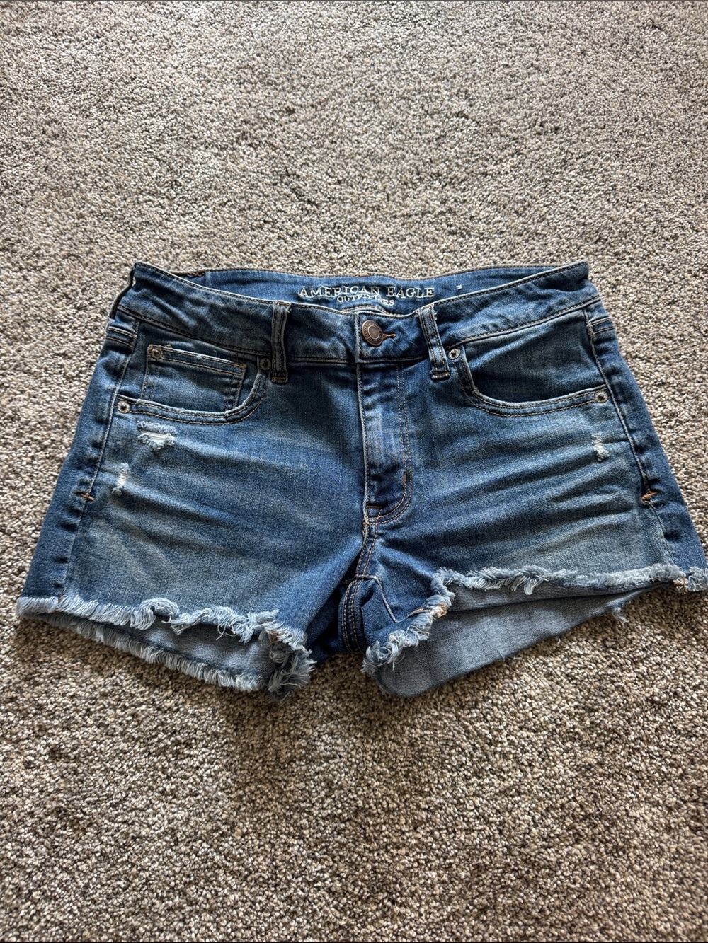American Eagle Outfitters Blue Denim Cutoff Shorts